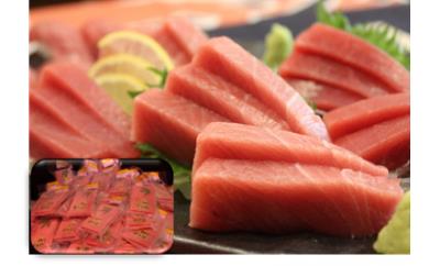 天然本鮪中とろ・赤身 合計100柵　M007-008-03