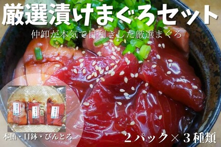 厳選漬けまぐろセット　M078-002