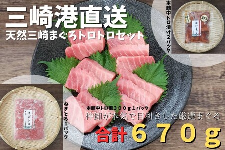 三崎港直送 天然三崎まぐろトロトロセット　M078-004