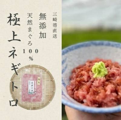 三崎港直送 無添加ネギトロ 2人前セット　M078-005-01