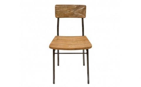 gleam 古民家の古材鉄脚チェア(ホワイトウォッシュ)