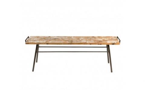 gleam カヌーの古材ベンチ(kanoホワイト)