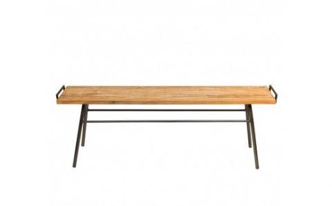 gleam 古民家の古材ベンチ(ホワイトウォッシュ)