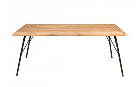 gleam 古民家の古材ダイニングテーブル180(ホワイトウォッシュ)