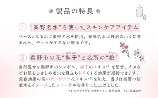 HADANOMIZU ローション（桜）