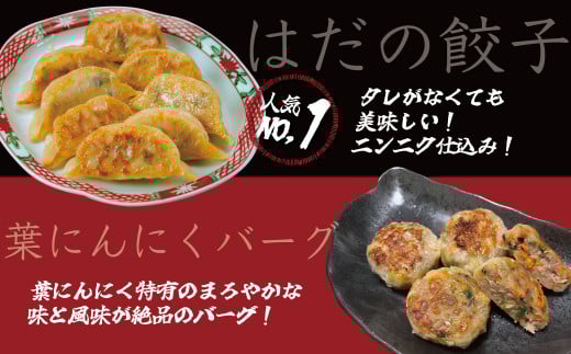 豪華お試し中華セット＋(プラス)（エビプリ焼売20個・はだの焼売20個・はだの餃子36個・葉にんにくバーグ9個・４種の焼売ギフトセット）
