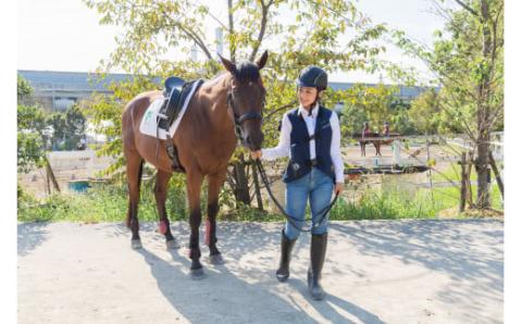体験乗馬レッスン3回コース＋蹄鉄プレゼント