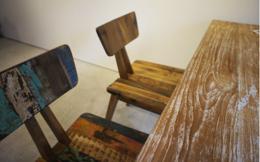 gleam カヌーの古材チェア(kanoミックス)