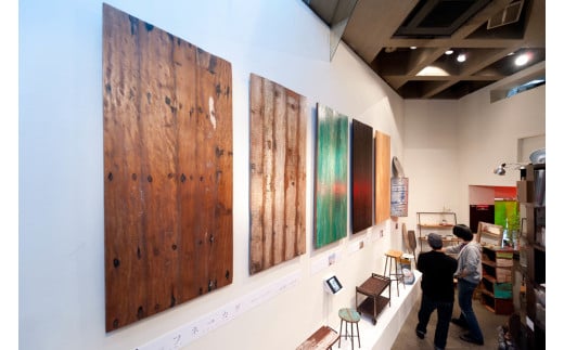 gleam 古民家の古材ベンチ(ホワイトウォッシュ)