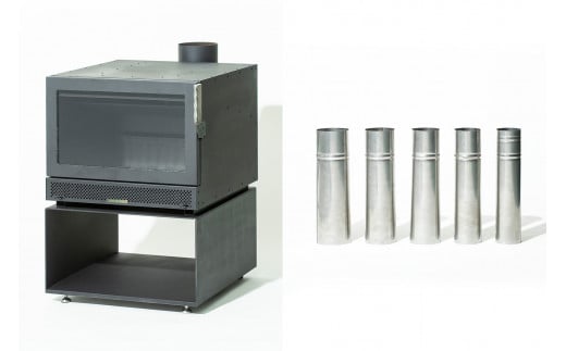 アウトドア用薪ストーブ（ステイショナリースタンド付き）ＳＥＴ