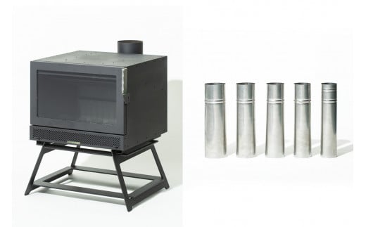アウトドア用薪ストーブ（ポータブルスタンド付き）ＳＥＴ
