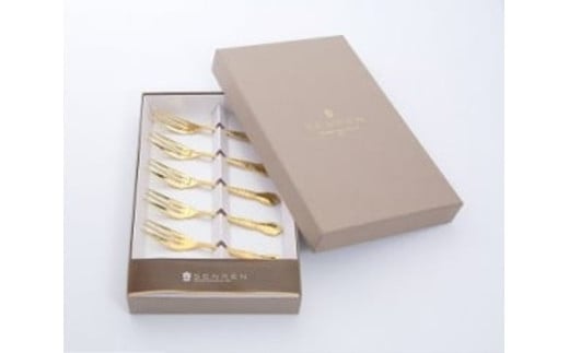 ゴールド！カトラリー5本セット（フォーク）