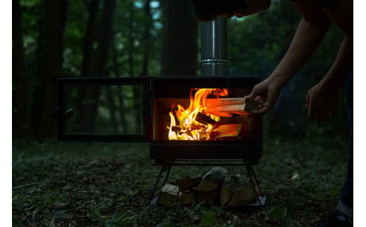 アウトドア用薪ストーブ（ポータブルスタンド付き）ＳＥＴ