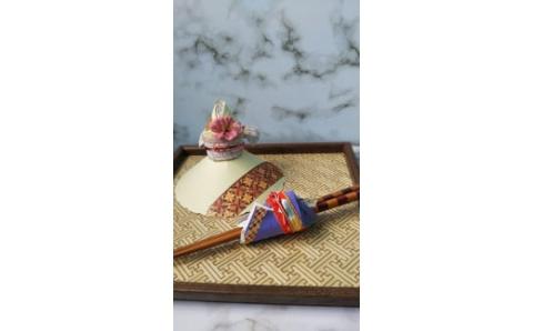 着物ドールリウム（飛沫防止カップカバー）＋コデマリ箸カバーセット