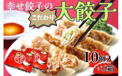 幸せ餃子のボリューム満点こだわり大餃子（2箱）