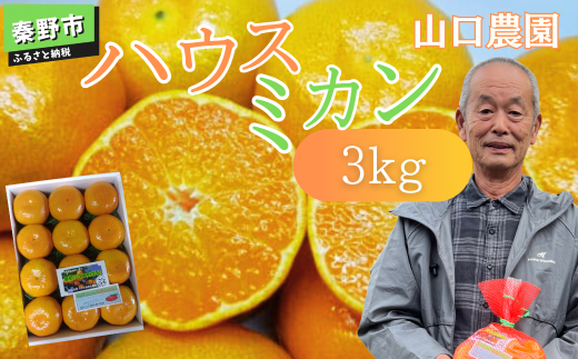 【先行予約！７月以降順次発送】甘いハウスみかん（1.5～5㎏) 3.0kg