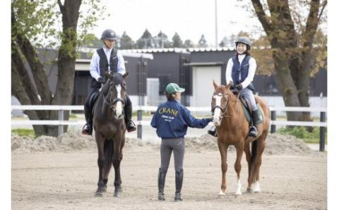 ペア体験乗馬レッスン30分+蹄鉄プレゼント