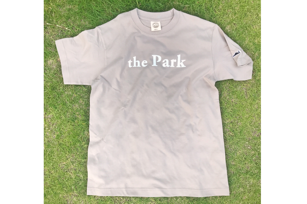 the Park project by isefornia オーガニックコットンTシャツ【Milky Grey】Mサイズ＆トートバッグセット｜伊勢原ブランド isefornia イセフォルニア オーガニックコットン ECOブランド ザ・パークプロジェクト 公園維持 [0514]