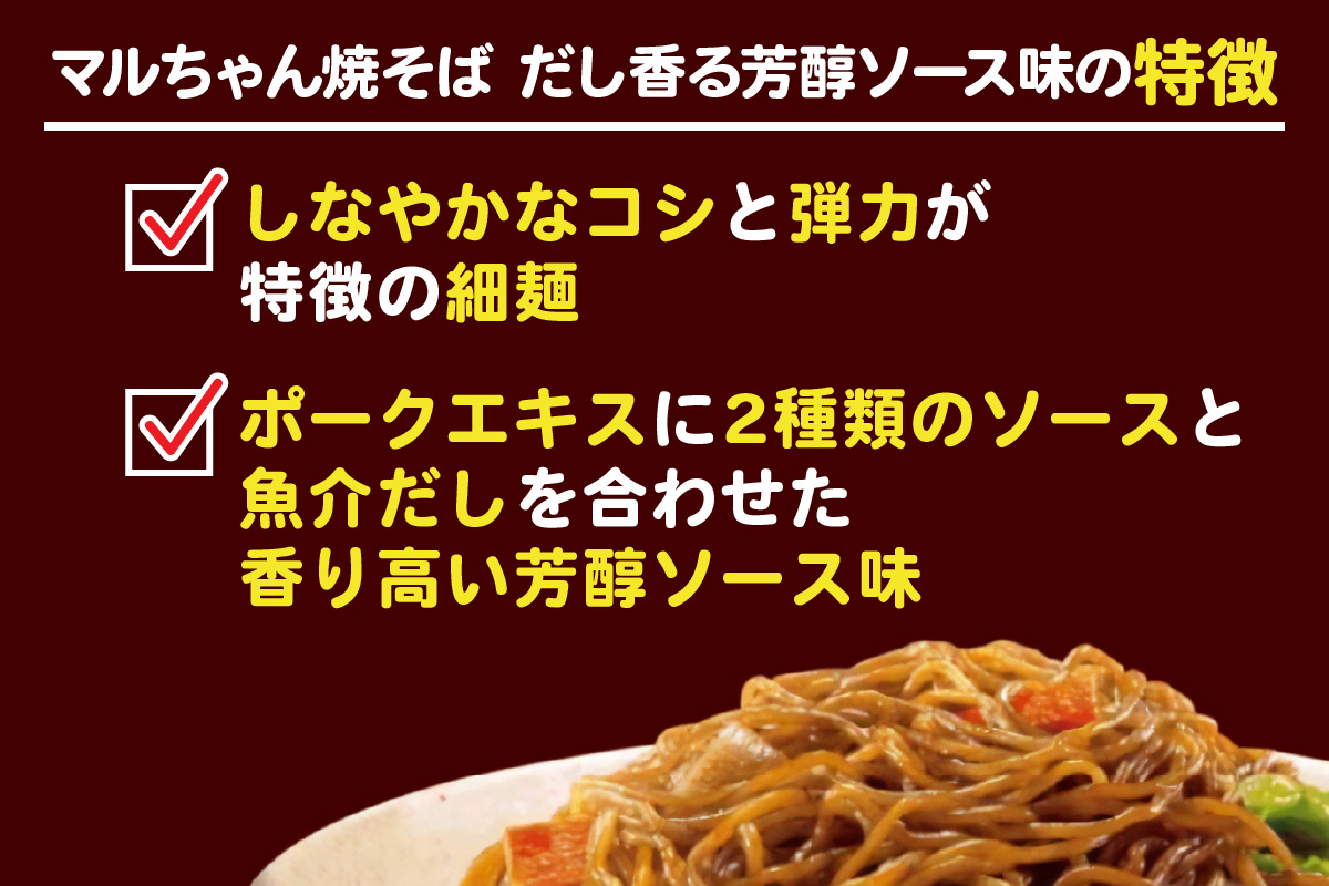 至福の食卓 マルちゃん焼そば だし香る芳醇ソース 300g (2人前)×6袋 合計1800g (12人前)｜東洋水産 やきそば 焼きそば 生麺 伊勢原市 [0618]