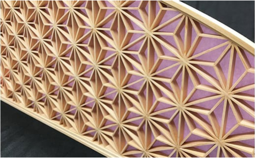 秋山建具店 創業80年の建具職人がつくる『壁掛け「麻の葉」』[0455]