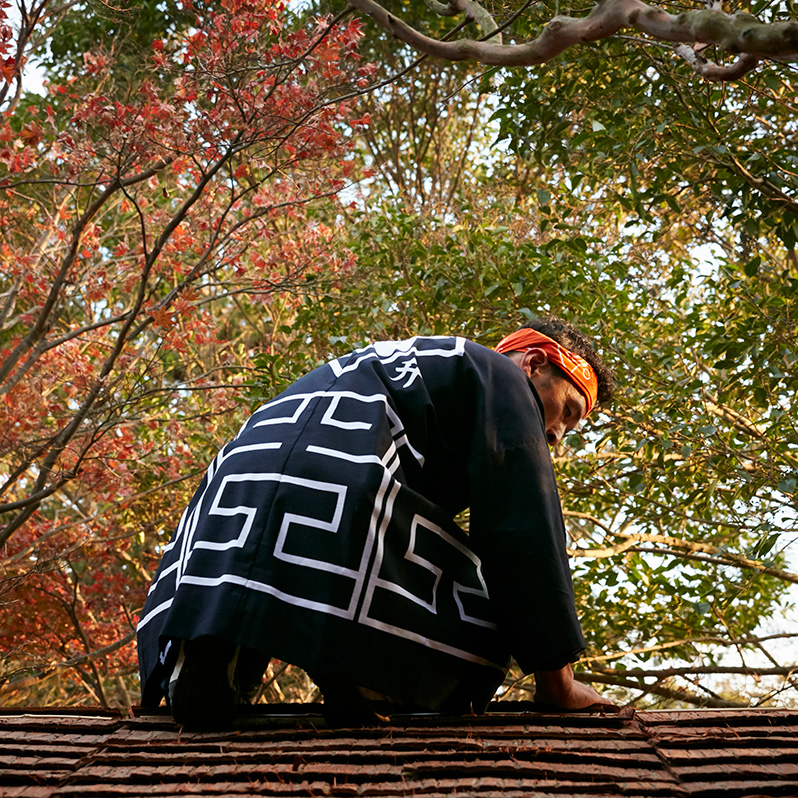 宮大工畳椅子「和座」半畳 (1人がけ)｜宮大工 建築 イス 椅子 畳 たたみ 花升木工社寺建築 伊勢原市 [0558]