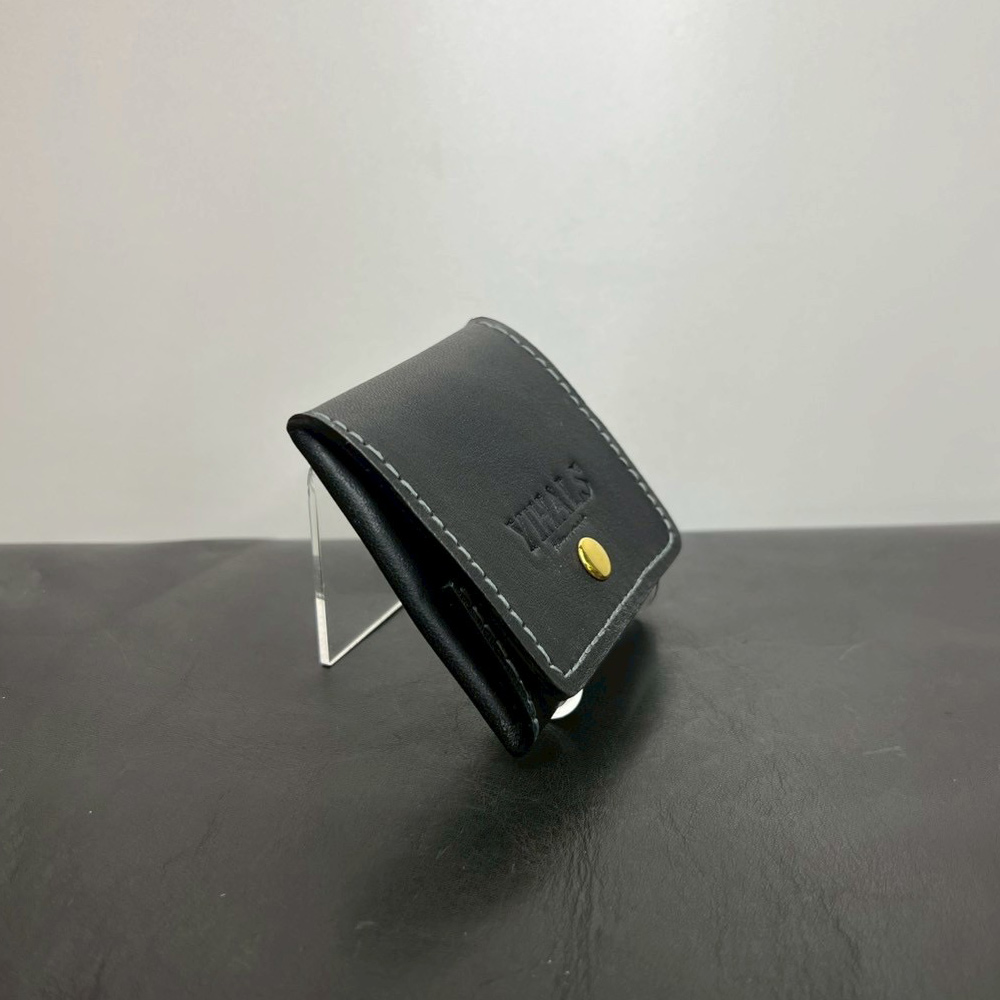 YIHALS ハンドメイド 牛革 コインケース ネイビーブルー《靴屋が手掛ける革製品》｜イハレス レザー 革小物 [0659]