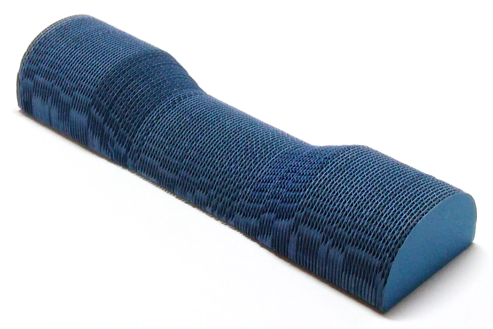 アウトリーチ 首枕 ブルー｜SDGs 枕 健康 エコ リサイクル ダンボール 通気性 神奈川県 贈り物 人気 睡眠 環境 寝具 イノベーション [0259]