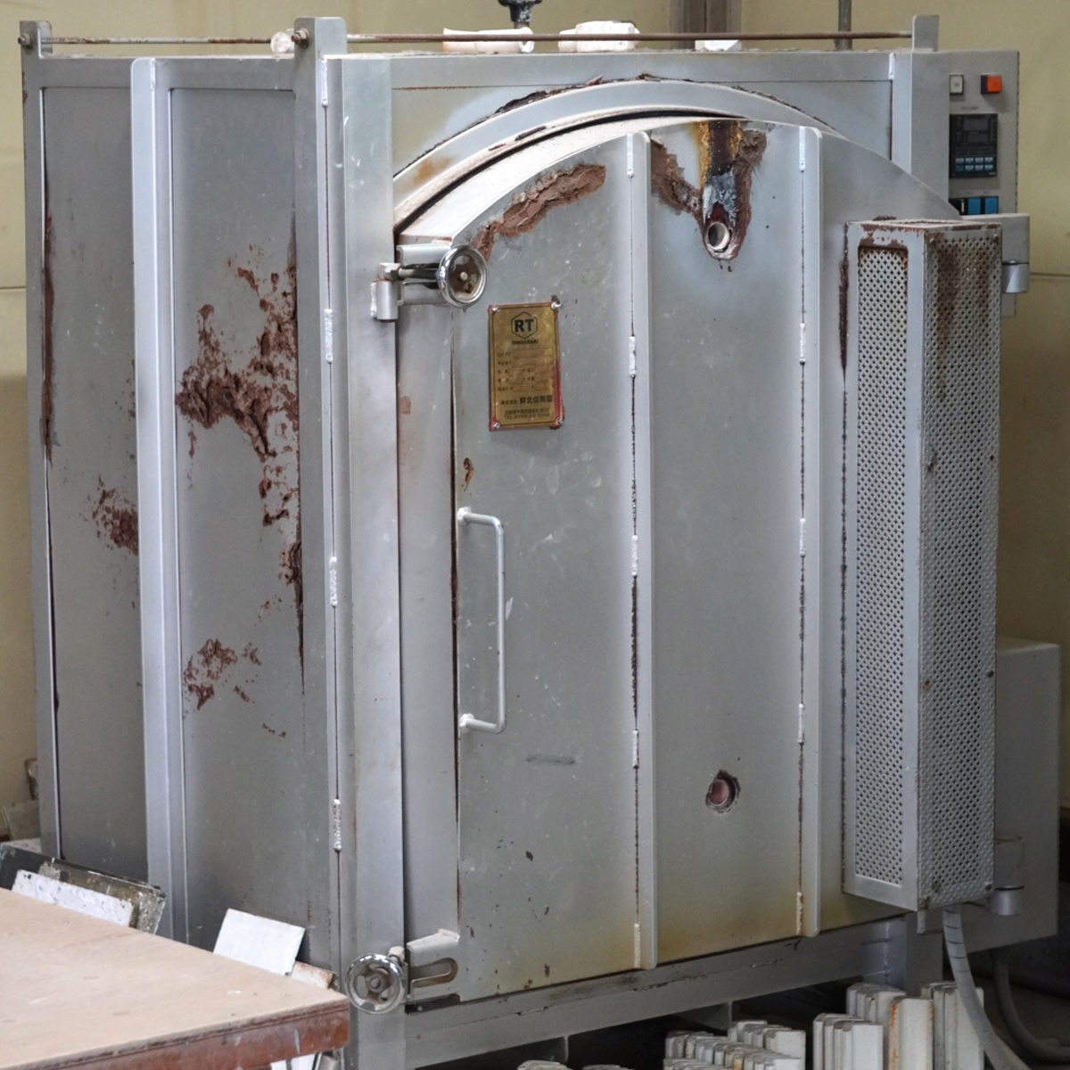 源太夫窯 和食器『角皿』2枚 [グレー]｜食器 お皿 源太夫窯 げんだゆうがま 村山恵子 陶芸品 陶芸作品 陶芸 作家 作品 窯元 [0952]