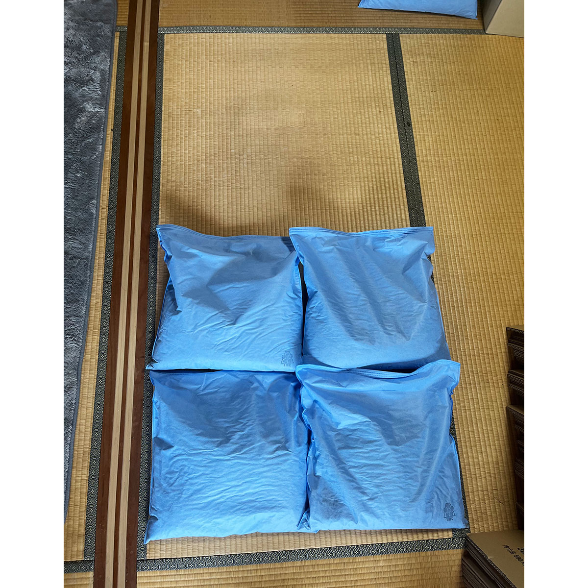 竹炭 床下調湿用 0.5畳用 4袋(1袋竹炭 10L)｜竹炭 消臭 調湿 ポーラス竹炭 タンスの中 匂い取り 湿気対策 [0608]