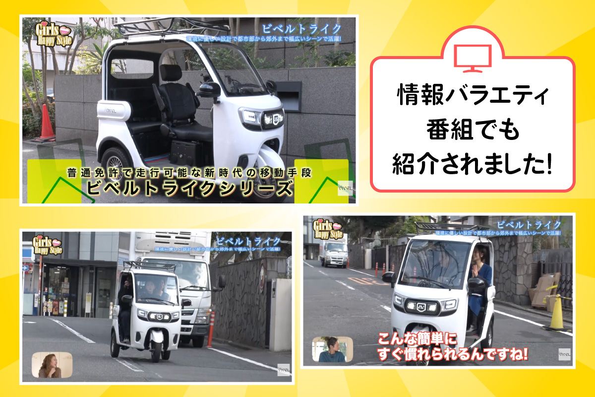 《電動トゥクトゥク》VIVEL (EV TRIKE) 3人乗り ST1500 ライトグレー 航続65km｜ビベルトライク 電気トライク EVトゥクトゥク 電動乗り物 電動自動車 電気バイク [0540]