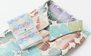 花呉装 オリジナル手拭い衿付長袖シャツ＆和小物(和柄タオルハンカチ) [0472]