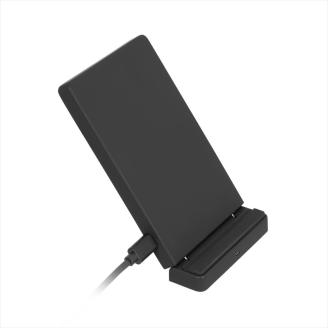 Quick Charge 2.0対応 最大10Wで急速充電 卓上スタンド型 Qi ワイヤレス充電器スタンド OWL-QI10W04-BK