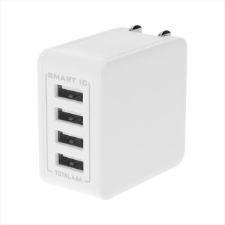Owltech 最大4台同時にかしこく充電 USB Type-A×4ポートAC充電器 OWL-ACU448ASシリーズ　ホワイト オウルテック