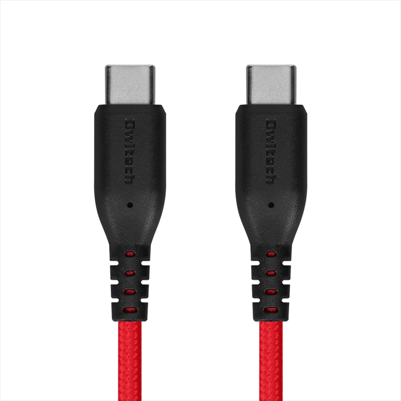 Owltech(オウルテック) 断線に強く柔らかい USB タイプC to Cケーブル 0.5m ブラックレッド OWL-CBA4CC5-BKRE 【 ケーブル 家電 神奈川県 海老名市 】