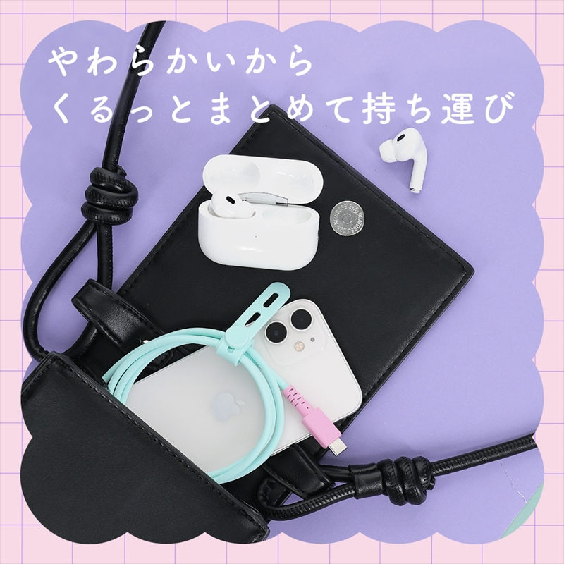 MOTTERU(モッテル) バイカラーケーブル USB-C to USB-C 60W iPhone16 15 Android各種 iPad Macbook しなやか 絡まない 急速充電 PD60W データ転送 ケーブルバンド付 0.5m 全3色 2年保証(MOT-BCECCC50) ミントフラミンゴ 【 神奈川県 海老名市 スマホケーブル 充電ケーブル タイプC ガジェット】