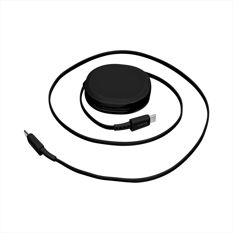 Owltech(オウルテック) 片引き巻取り式タイプC to TypeCケーブル PD60W対応 ブラック OWL-CBKRPCC90-BK 【 ケーブル 家電 神奈川県 海老名市 】