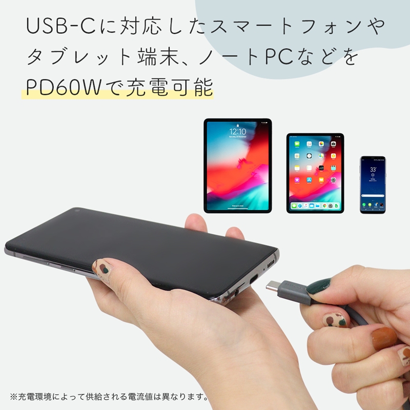 しなやかで絡まない シリコンケーブル 急速充電 データ転送対応 USB-C to USB-C iPhone16e 16 15 Android各種 1m カラバリ全8色 2年保証（MOT-SCBCCG100） スモーキーブラック 【 MOTTERU ガジェット 充電ケーブル スマホケーブル 海老名市 】