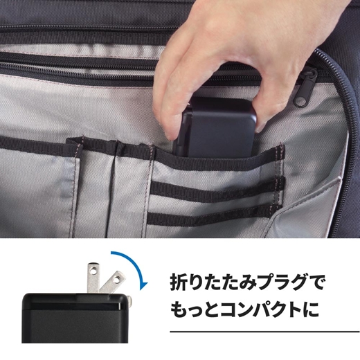 Owltech 最大PD65W出力 GaN採用 USB Type-C×3 AC充電器 OEC-APD65C3G-BK【 ガジェット 海老名市 】