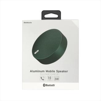 Owltech ワイヤレスステレオモード対応 Bluetooth5 アルミニウム モバイル スピーカー OWL-BTSP03S-R　グリーン オウルテック