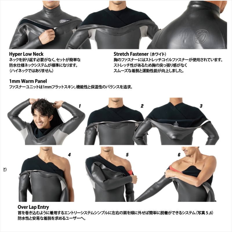 ウエットスーツ RINCON 5/3mm High Shell-Light フルスーツ WINTER/Cold-water仕様 XLサイズ