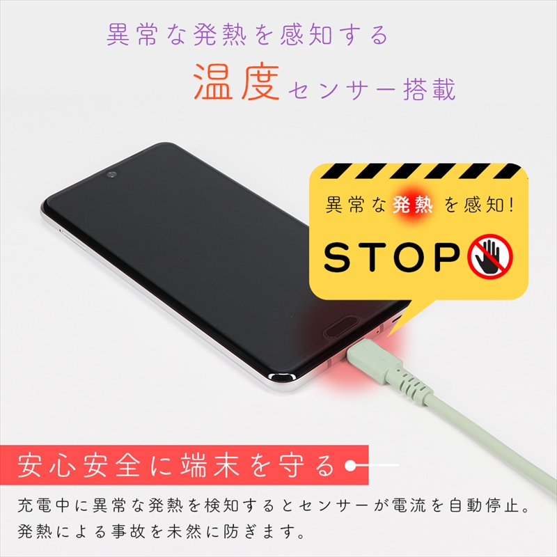 MOTTERU(モッテル) しなやかで絡まない 240W対応 USB-C to USB-C シリコンケーブル 急速充電 データ転送 1.0ｍ カラバリ全8色 2年保証（MOT-SCB240CCG100） エアリーホワイト 【 神奈川県 海老名市 スマホケーブル 充電ケーブル タイプC ガジェット】