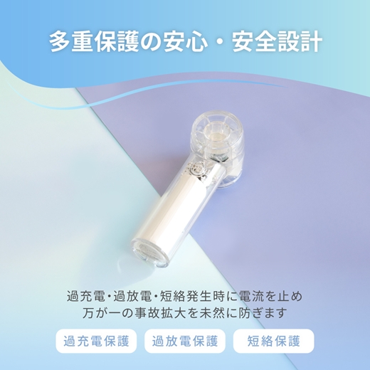 Owltech パワフルな風 3段階風量調節・約9時間使用可能 ジェットハンディファン OWL-HF06-CL クリア 【 ガジェット 海老名市 】