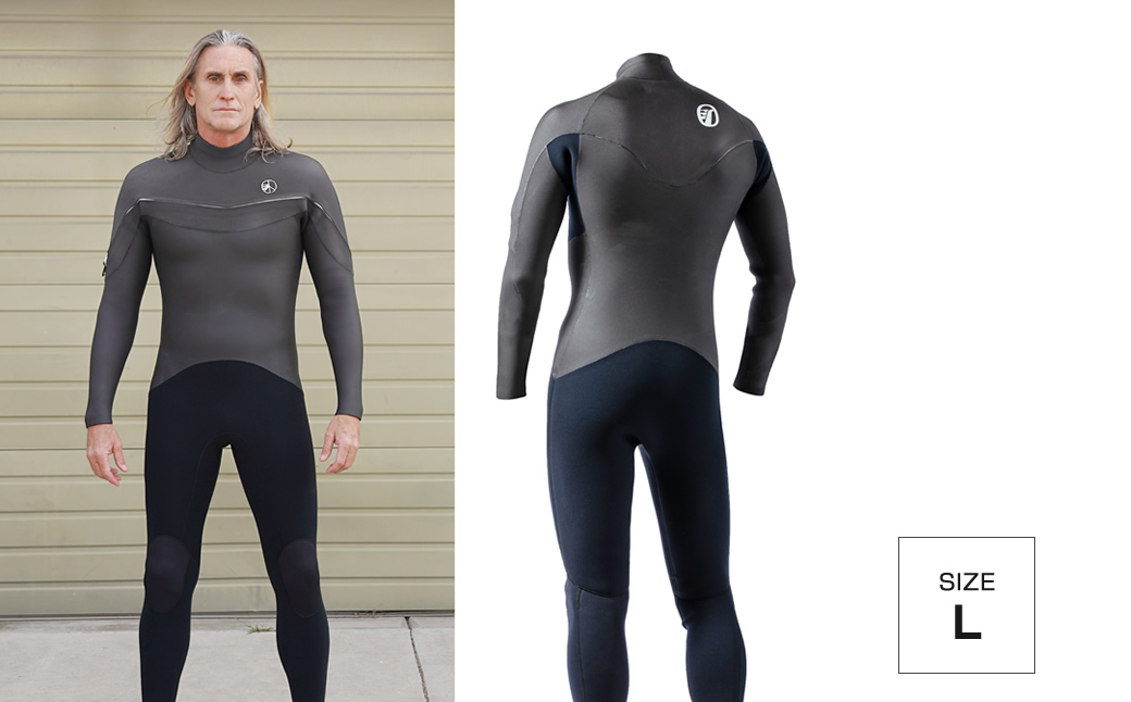 ウエットスーツ RINCON 5/3mm起毛　 LONG-CHEST-ZIP フルスーツ WINTER仕様　Lサイズ