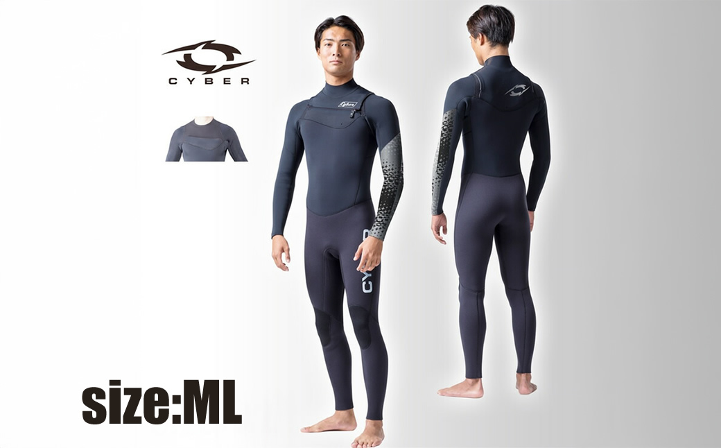 ウエットスーツ CYBER 3/2mm ZEST-LIMITED フルスーツ FALL/WINTER仕様  MLサイズ