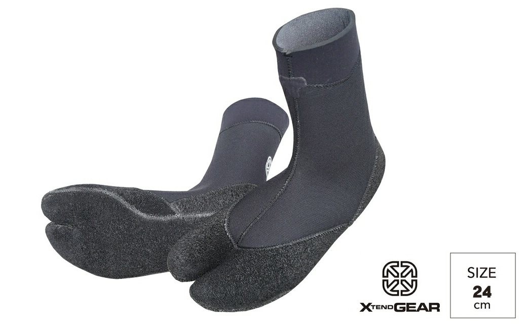 サーフィン用ブーツ XtendGear ４mm DRYTHERMO ERGOLIGHT-SOCKS サーフソックス 防寒仕様 24ｃｍ