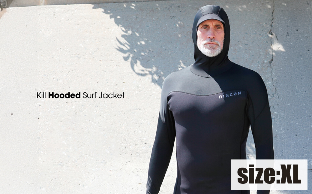 ウエットスーツ　Rincon 1mm KILL HOODED 長袖 JACKET。真夏仕様5.5cmバイザー付き  XLサイズ