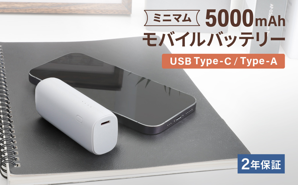 Owltech(オウルテック) 片手に収まるミニマム感 最大PD20W対応 5000mAhモバイルバッテリー ホワイト OWL-LPB5018-WH 【 充電器 スマホ モバイルバッテリー 家電 神奈川県 海老名市 】