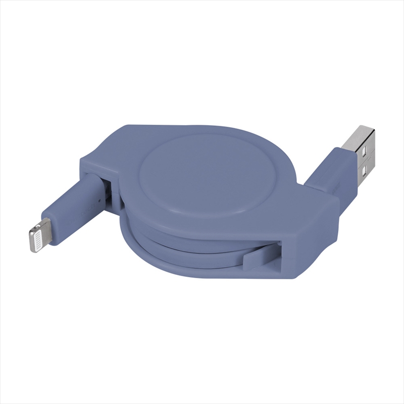 Owltech(オウルテック) 巻取り式Type-A to Lightning アッシュブルー1.2m OEC-CBR2AL12-AB 【 ケーブル 家電 神奈川県 海老名市 】