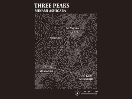 モンベルTシャツ 南足柄市オリジナルデザイン（等高線）＜ブラック/L＞【 神奈川県 南足柄市 】