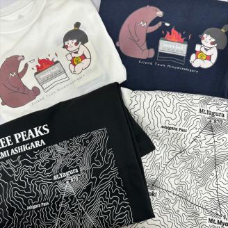 モンベルTシャツ 南足柄市オリジナルデザイン（等高線）＜ブラック/S＞【 神奈川県 南足柄市 】